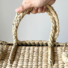 Load image into Gallery viewer, Kauna Wicker Shopping | Weekend Bag, Tiffin Bag

