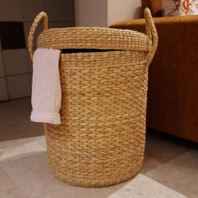 Kauna Straw Country Style Laundry Storage Bag (Large)