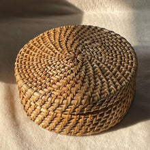 Load image into Gallery viewer, Handmade Rattan Cane Roti Box Natural Weave Fruit Basket 
