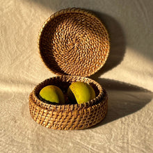 Load image into Gallery viewer, Handmade Rattan Cane Roti Box Natural Weave Fruit Basket 
