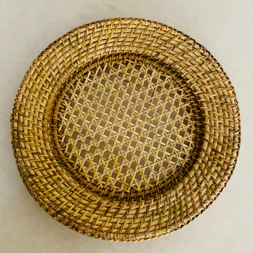 Charger Plates online India Natural Fiber Cane free shipping price cash on delivery table setting decor home decor serveware buy handicrafts