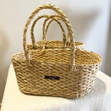 Load image into Gallery viewer, Natural Fiber Fruit Basket - Double Secure Handle
