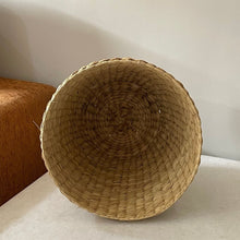 Lade das Bild in den Galerie-Viewer, natural fiber kauna grass planter pot sleeve in cone shape handmade india for home gardening and interior styling
