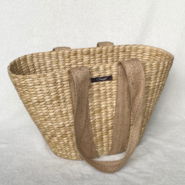 Saanjh Designer Tote Cane Basket Bag | Spring & Autumn All-season Handbag