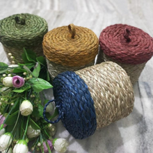 Load image into Gallery viewer, Saanjh Grass Fiber Storage Box | Assorted Colors | Gift Hampers
