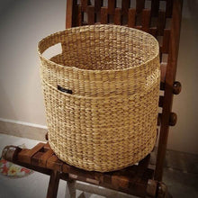 Load image into Gallery viewer, christmas tree basket stand laundry hamper big size online india price branded made in india handwoven handmade handcrafted home decor living room bohemian sustainable eco-friendly artisanat manipur best top 10 for brands 
