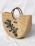 Kauna Handwoven Embroidered Floral Handbag, Tiffin Bag
