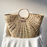 Classy Natural Brunch/Beach Tote Bag, Tiffin Bag