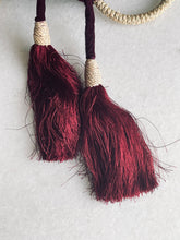 Load image into Gallery viewer, Kauna Velvet Hand-embroidered Potli Bag | Ethnic Boho Style Drawstring Purse | Saanjh Exclusive
