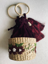 Load image into Gallery viewer, Kauna Velvet Hand-embroidered Potli Bag | Ethnic Boho Style Drawstring Purse | Saanjh Exclusive
